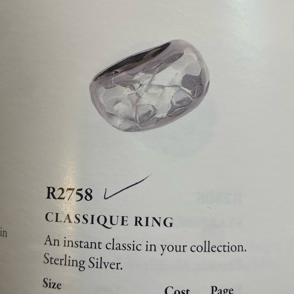 Silpada Classique Ring Size 5 Sterling Silver